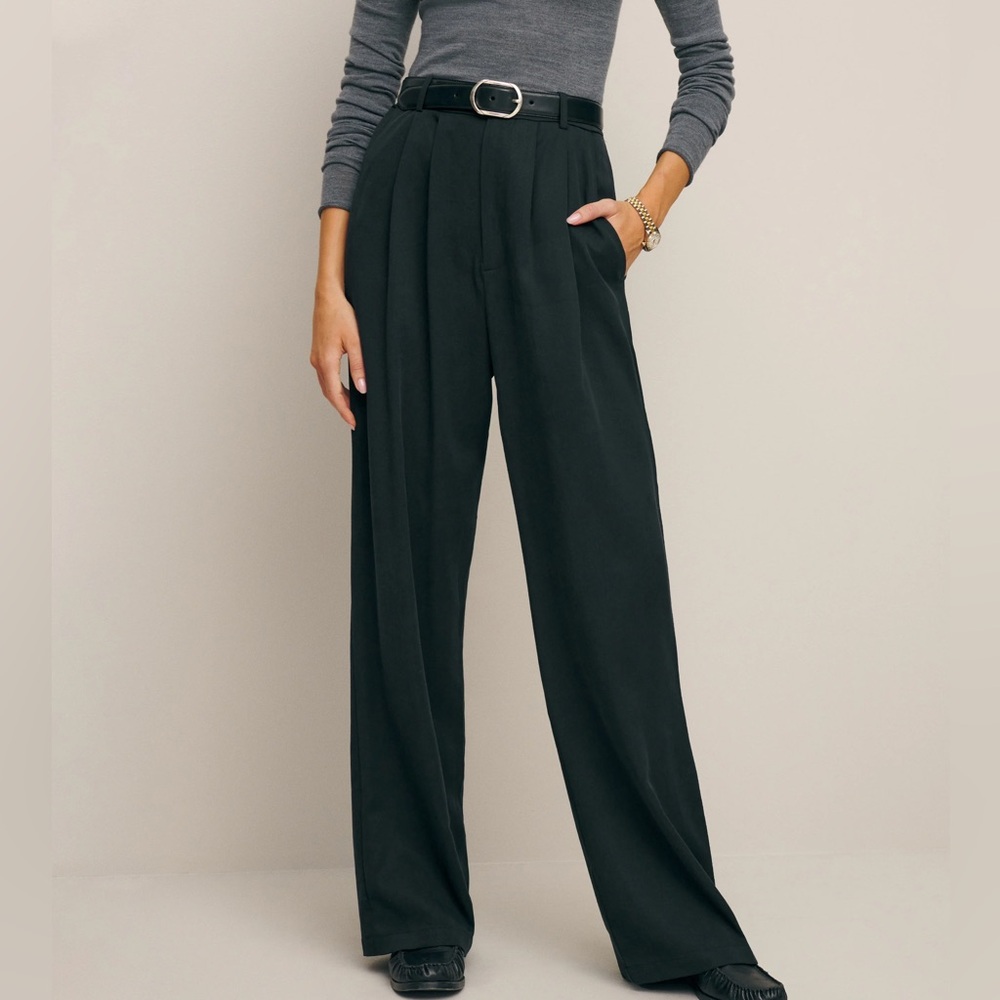 Reformation Mason Pants in Black